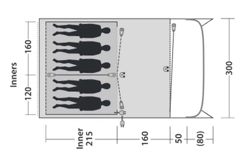 Outwell Ashwood 5 Tent Package - DEMO MODEL-1